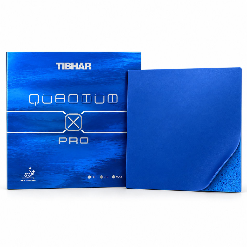 Tibhar Quantum X Pro Table Tennis Rubber – Blue