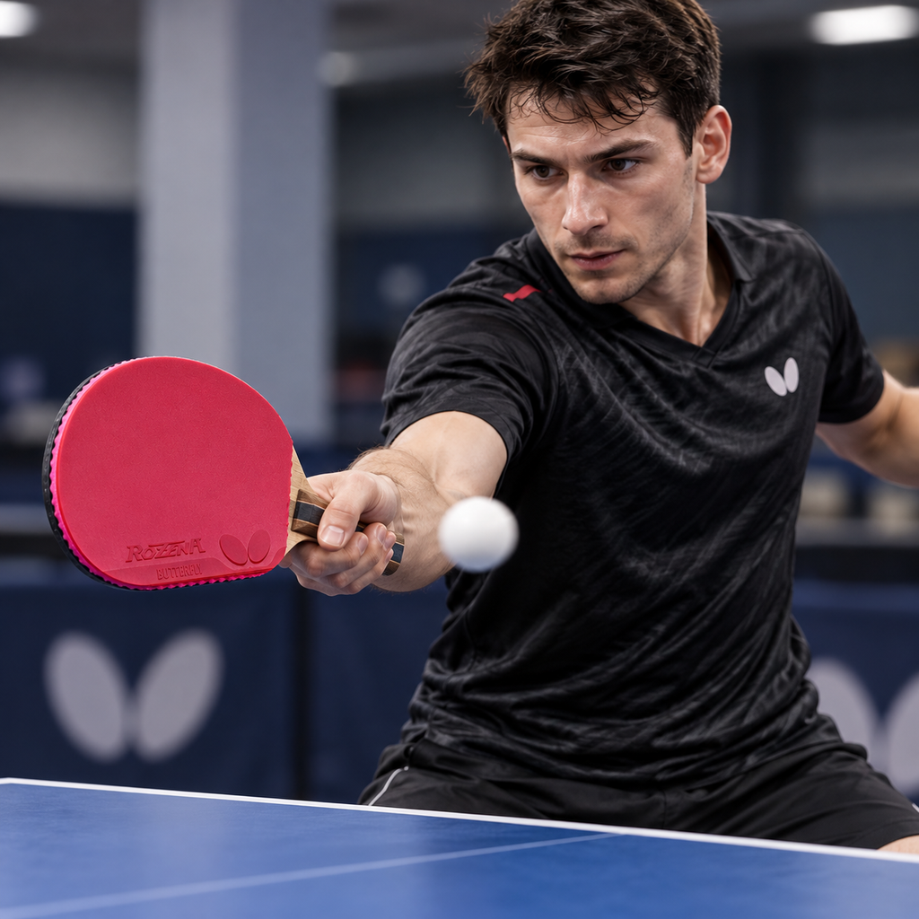 Butterfly Rozena Table Tennis Rubber – Red