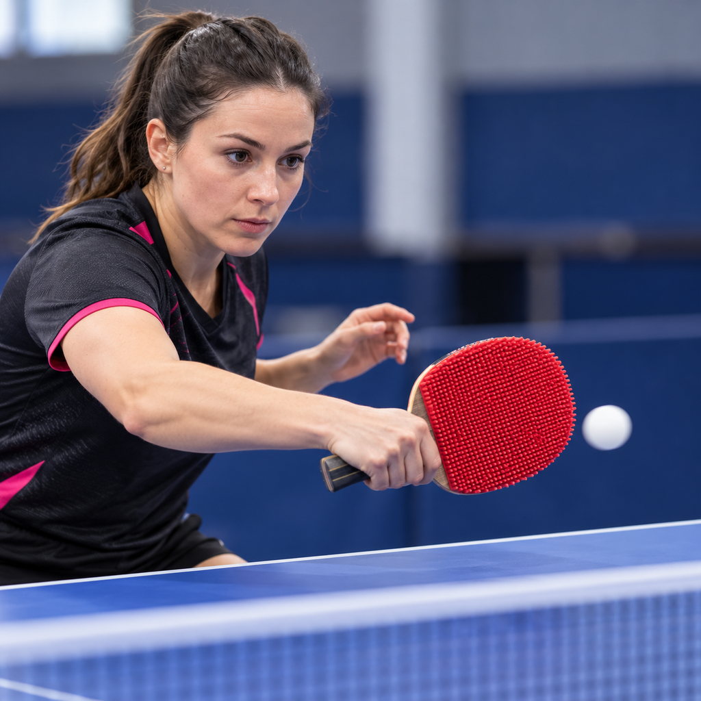Butterfly Feint Long III Long Pips Rubber – Red