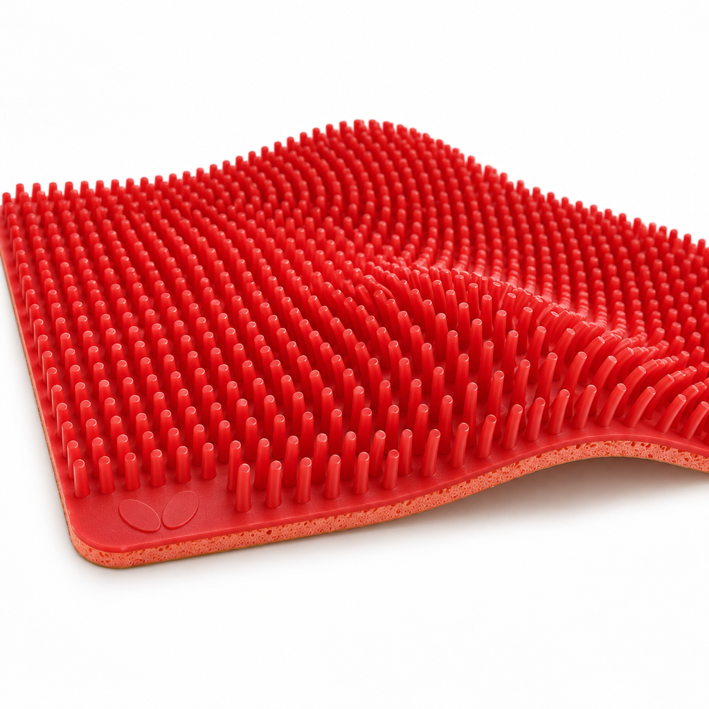Butterfly Feint Long III Long Pips Rubber – Red