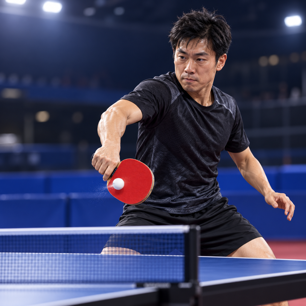 Butterfly Feint Long II Long-Pips Table Tennis Rubber – Red