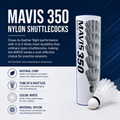 Mavis 350 Nylon Shuttlecocks