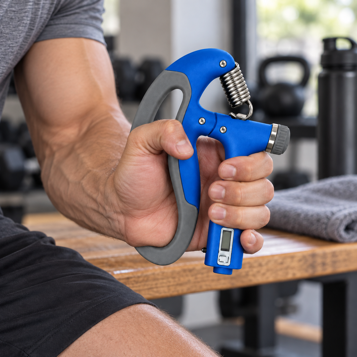 Adjustable Hand Gripper with Counter