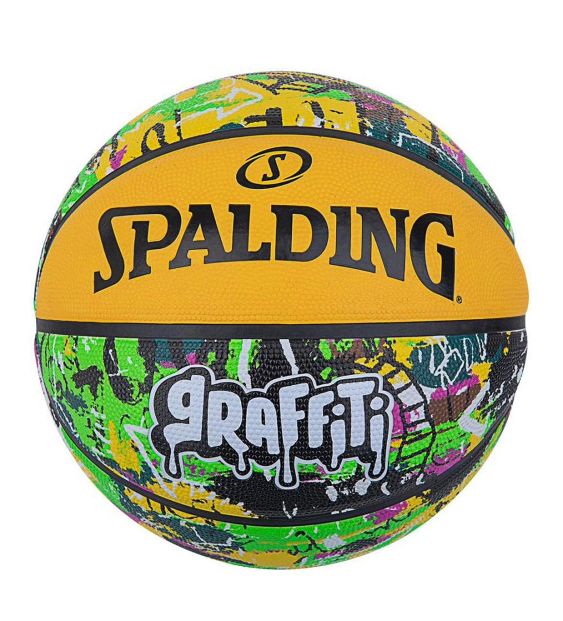Spalding Graffiti Yellow/Black Basketball