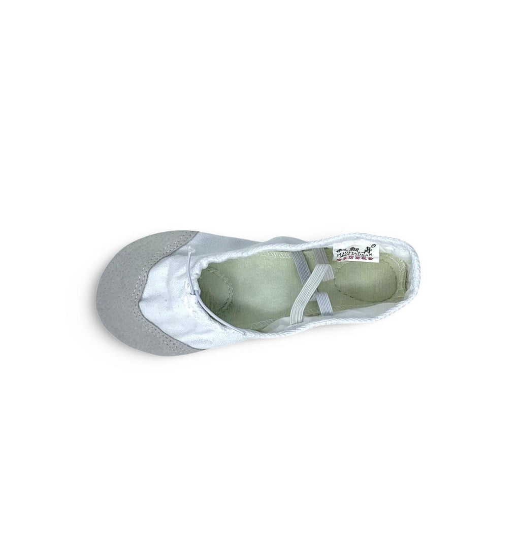 Split-Sole Ballet Shoes White