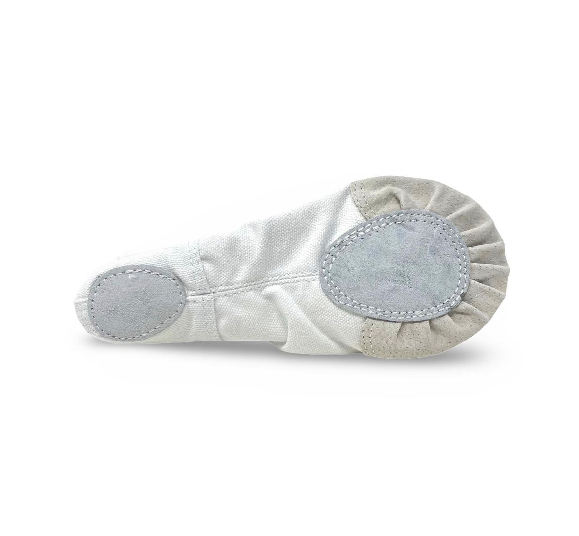 Split-Sole Ballet Shoes White