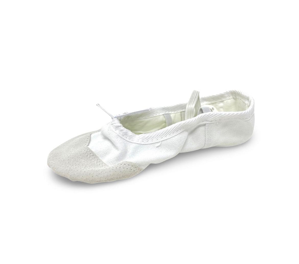 Split-Sole Ballet Shoes White