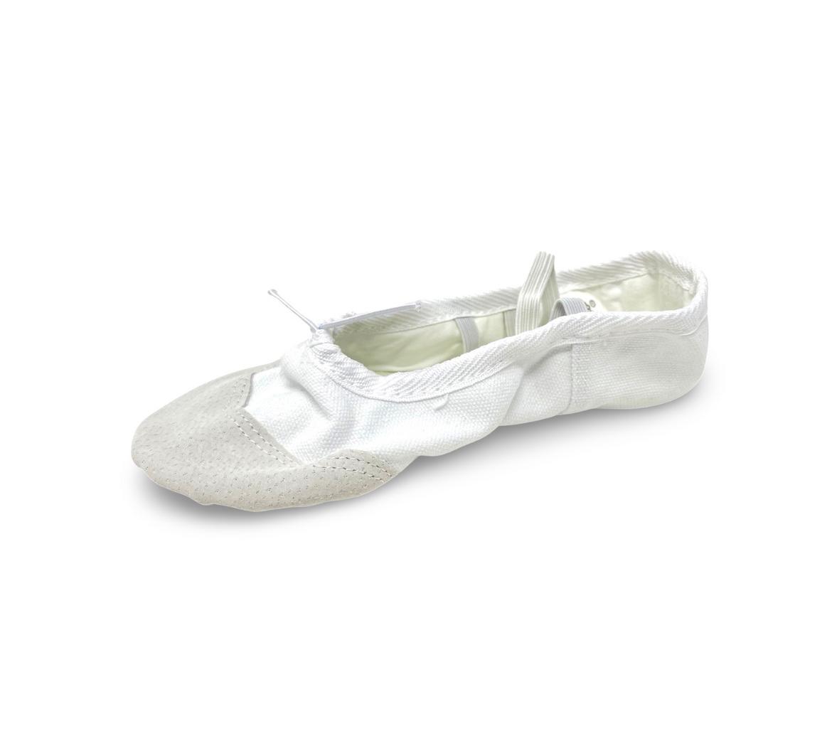 Split-Sole Ballet Shoes White