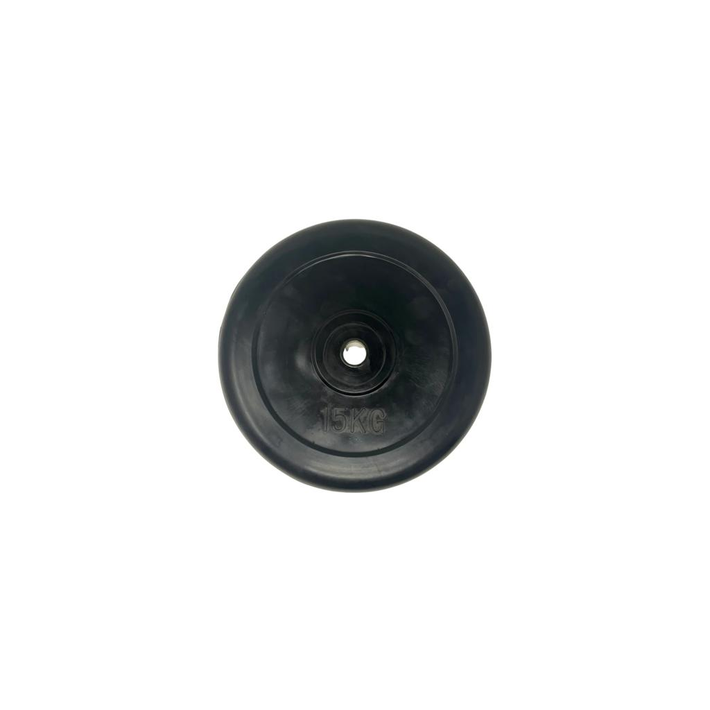 Rubber-Coated Regular Weight Plate - 15 Kg